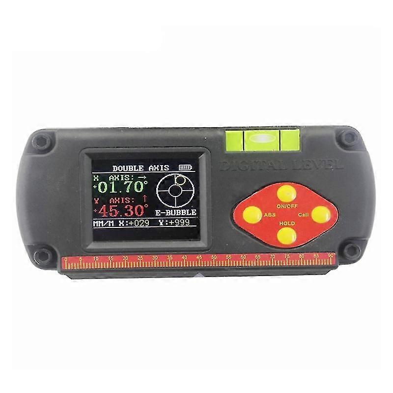 Industrial Grade Inclinometer Digital Protractor Levle Box Angle Rule Dual Axis