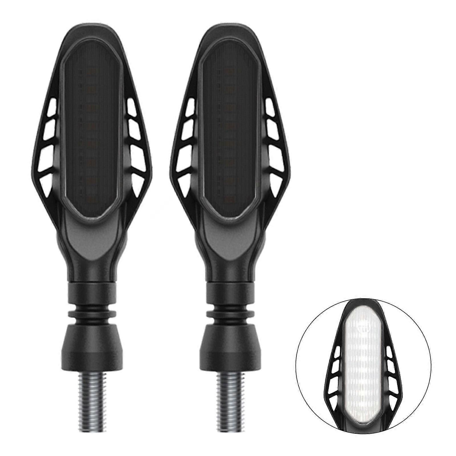 LED Motorcycle-Turn Signal Sequential Flowing Indicator Light Lamp Blinker-2pcs
