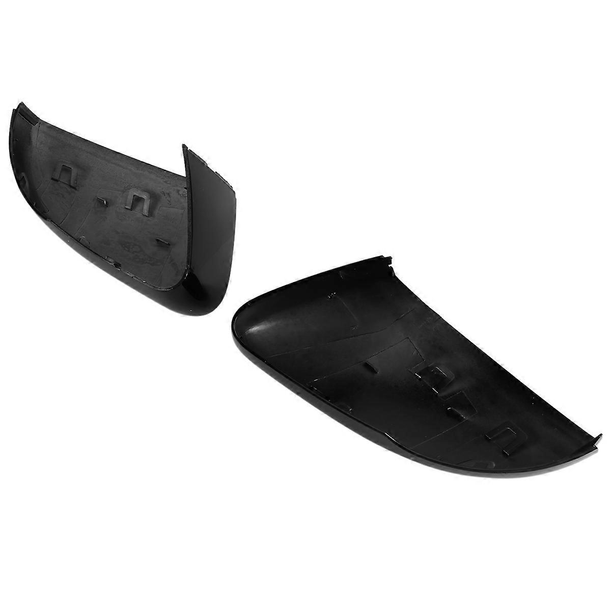 Rearview Side Mirror Cover Caps Shell Replacement for MK5 5 6R 6C 2009-2017 Black