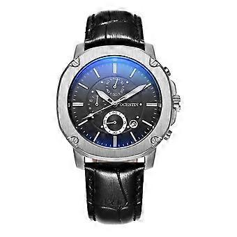 Ochstin 5039C Montre à quartz en cuir étanche