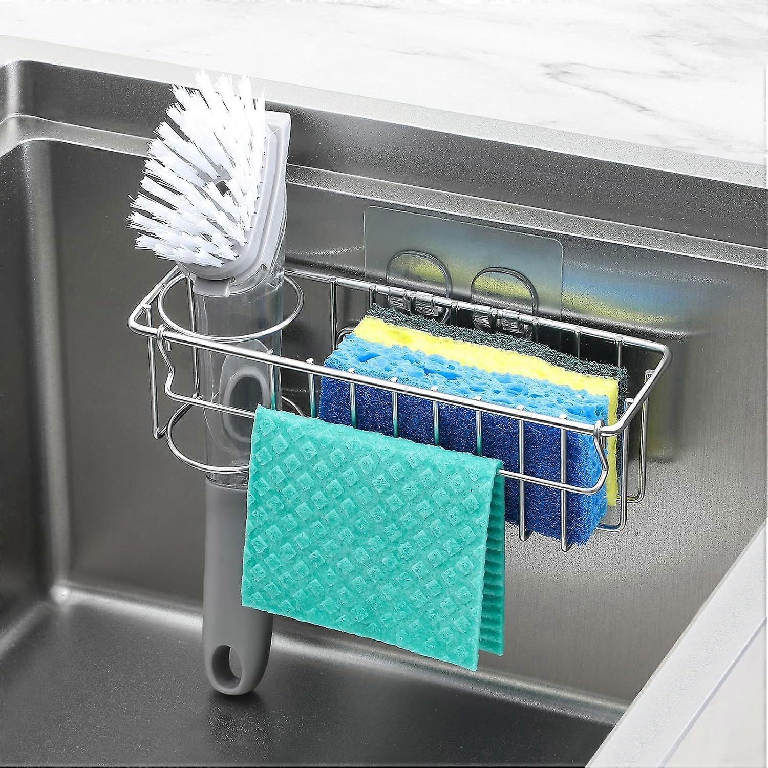 Kitchen Sink Caddy, Sponge Holder, Multiuse Basket