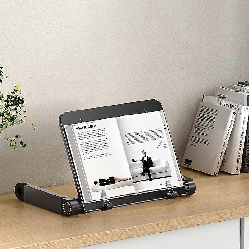 L03 Adjustable Lifting Reading Rack Book Holder Laptop Stand,Style： Single Section Black