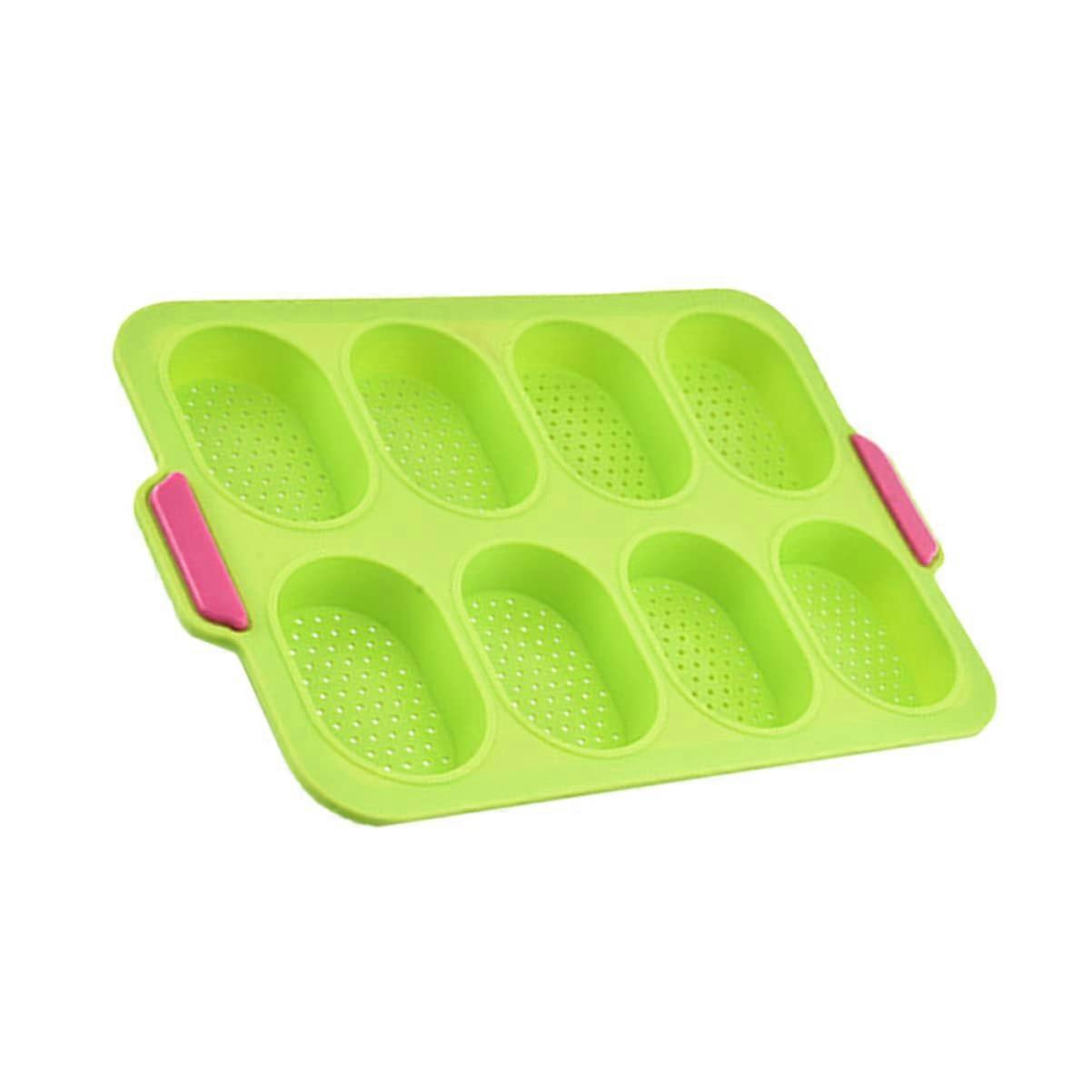 8 Stick Silicone Baking Tray - Perforated Bakeware for Toasting French Breadsticks and Pudding, Kitchen Essentials