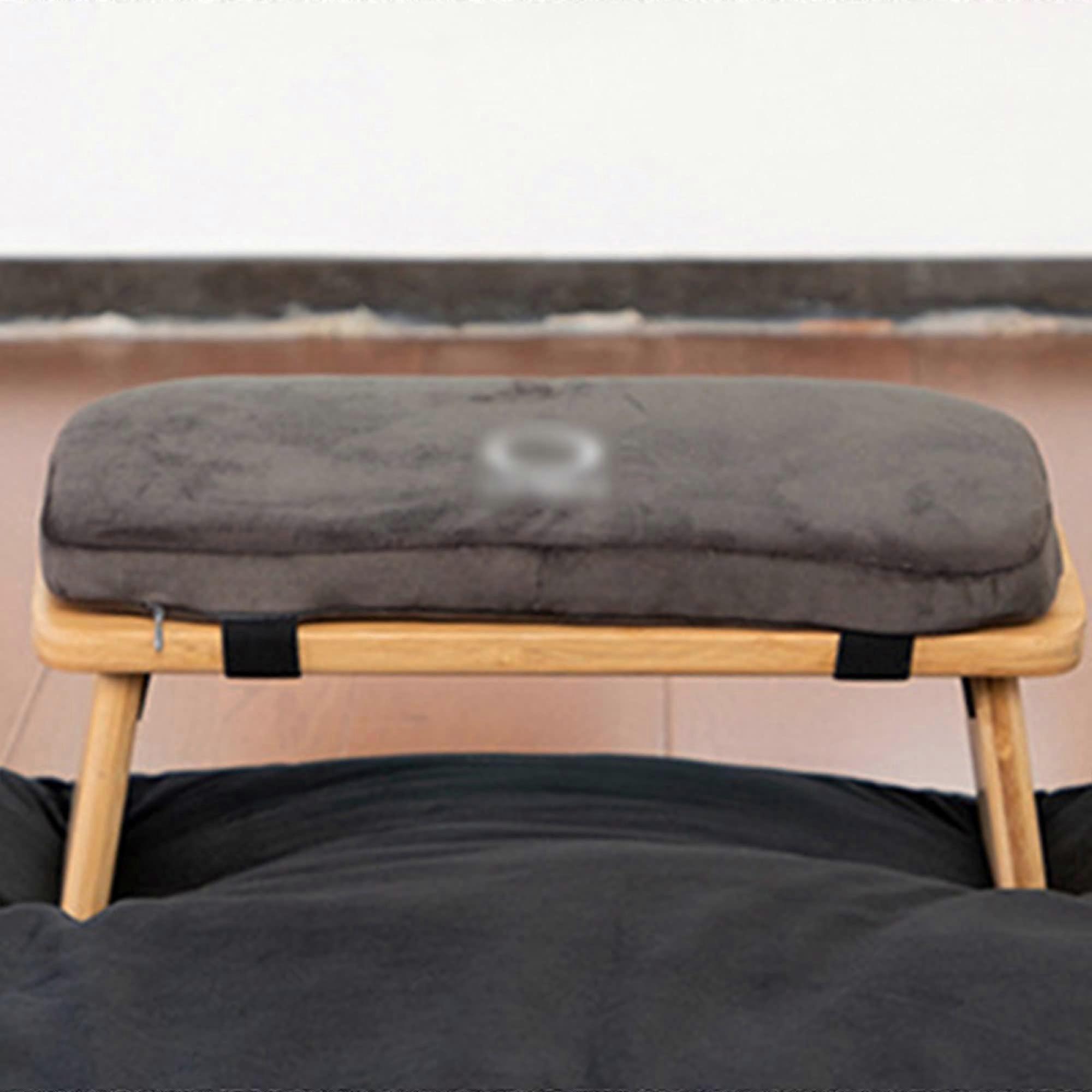 Meditation Bench - Folding Wooden Kneeling Stool, Ergonomic Design, Hinged Multifunctional Meditation Table, Compact Size