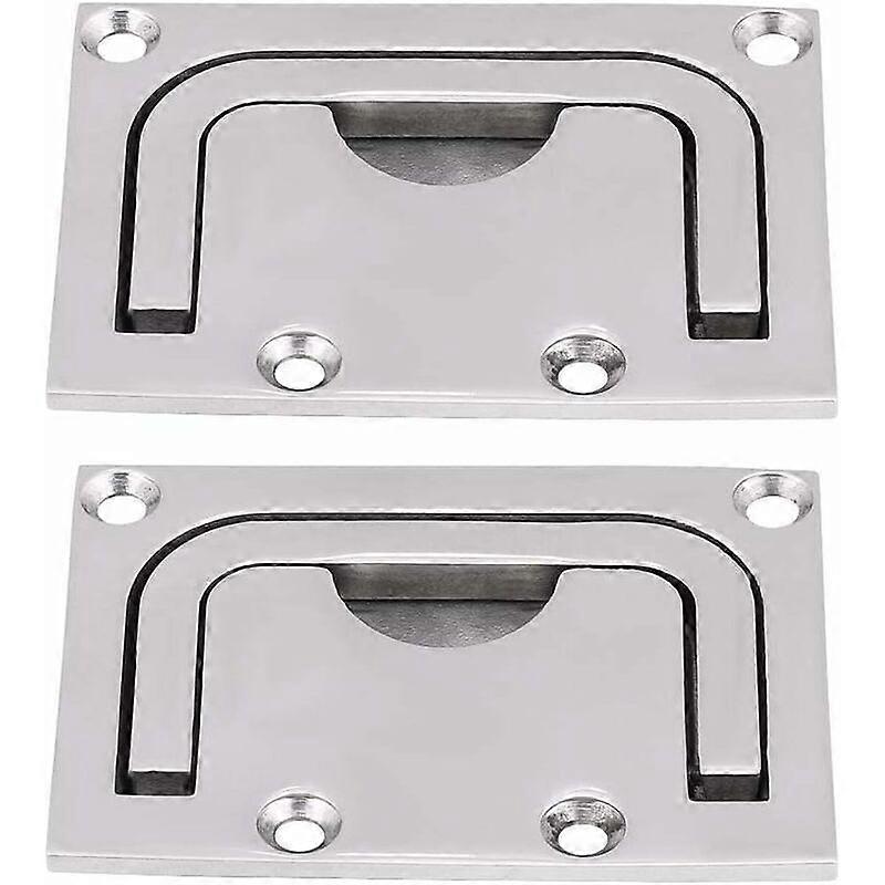 Boat Flush Hatch Locker, Pull Down Hatch Boat Handle Stainless Steel Cabinet Lift Pull Handle