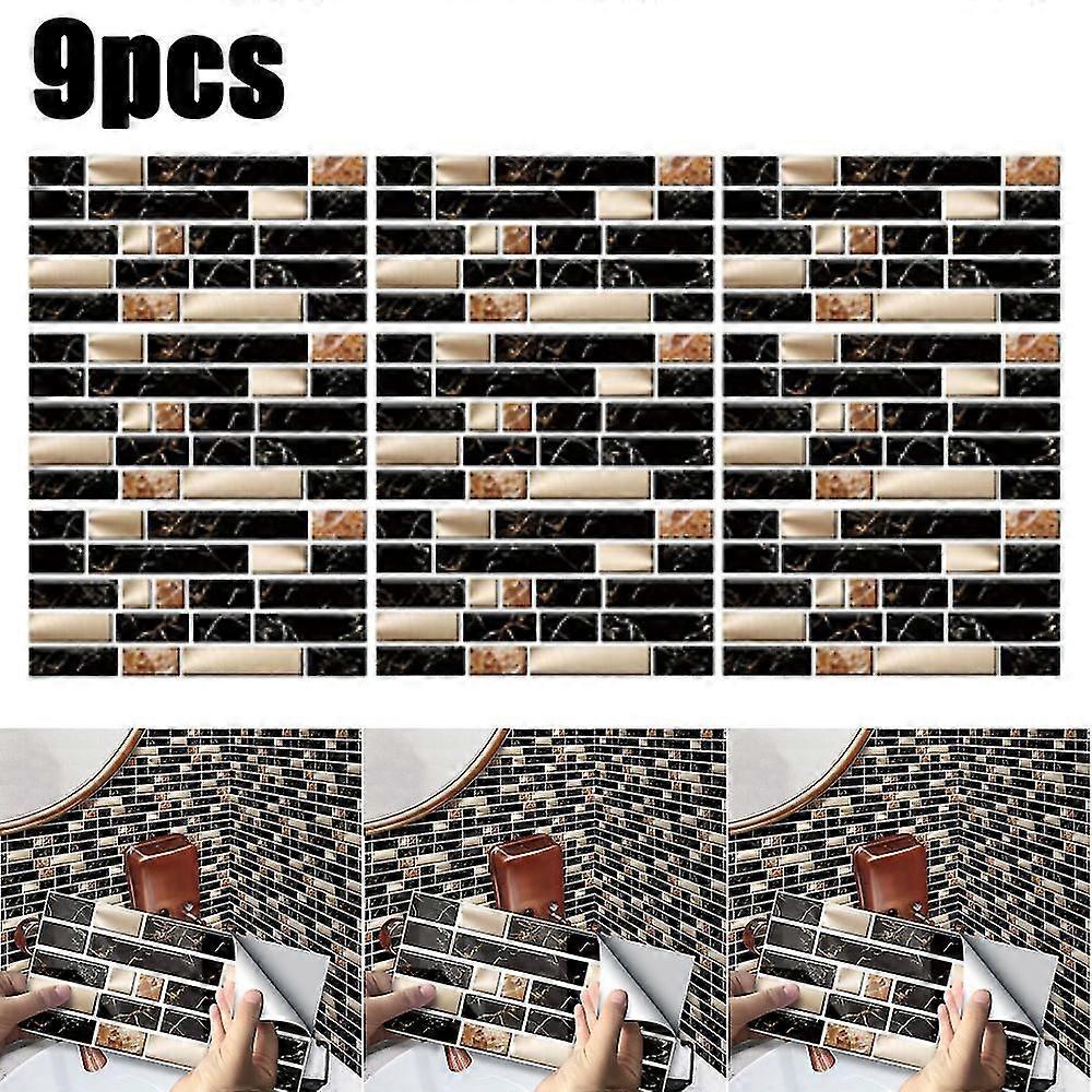 3d Marble Tile Wall Sticker Kitchen Wallpaper Decorative Decals