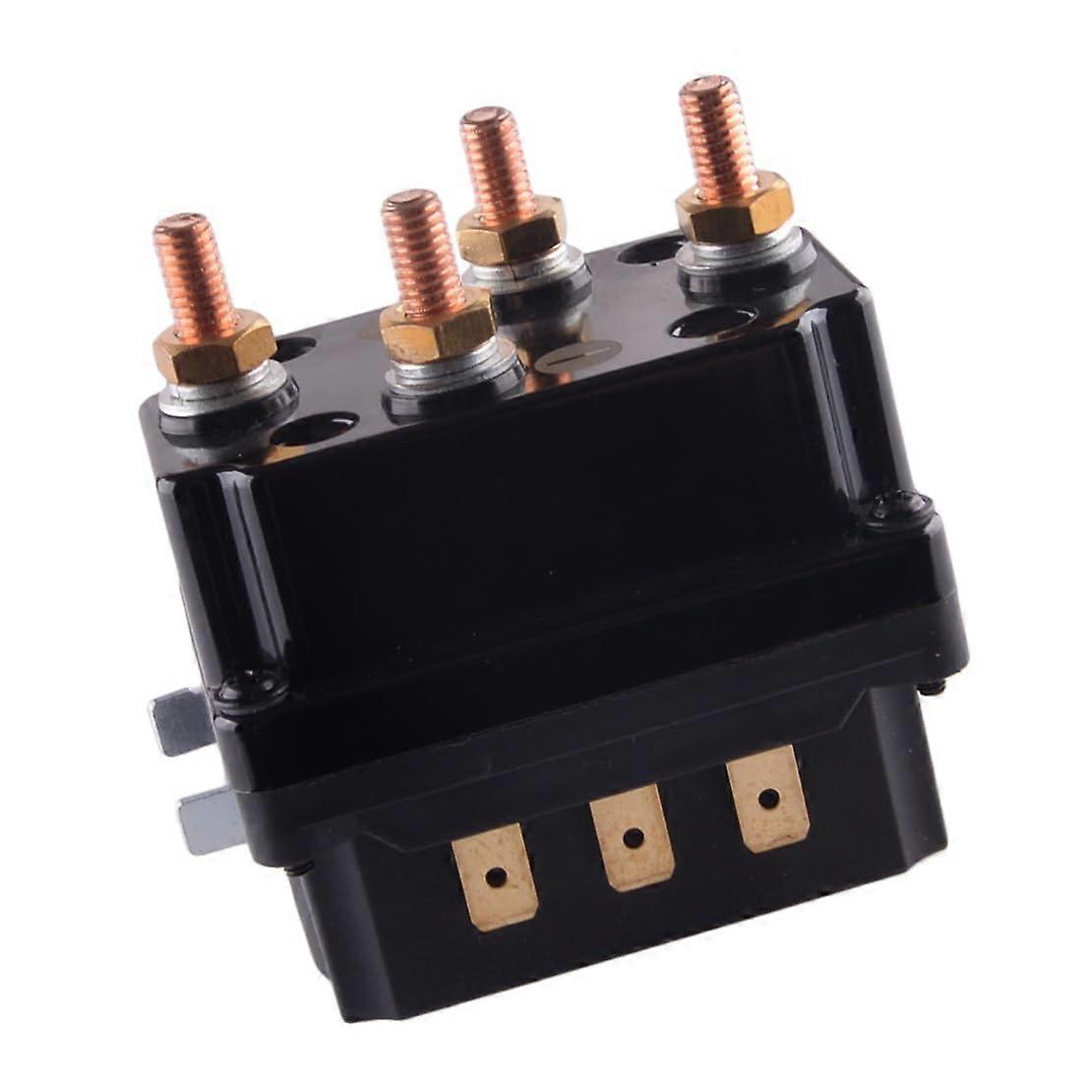 Replacement Parts 12V Car Winch Solenoid Relay Solid Heavy Contactor Rocker Switch Accessories 250A 30W Fit for 50007000lb Easy to Replace