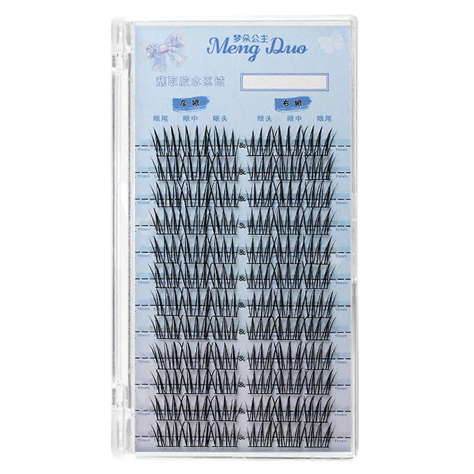 DIY Individual Eyelash Extensions Segmented Curl Wispy False Eyelash Clusters
