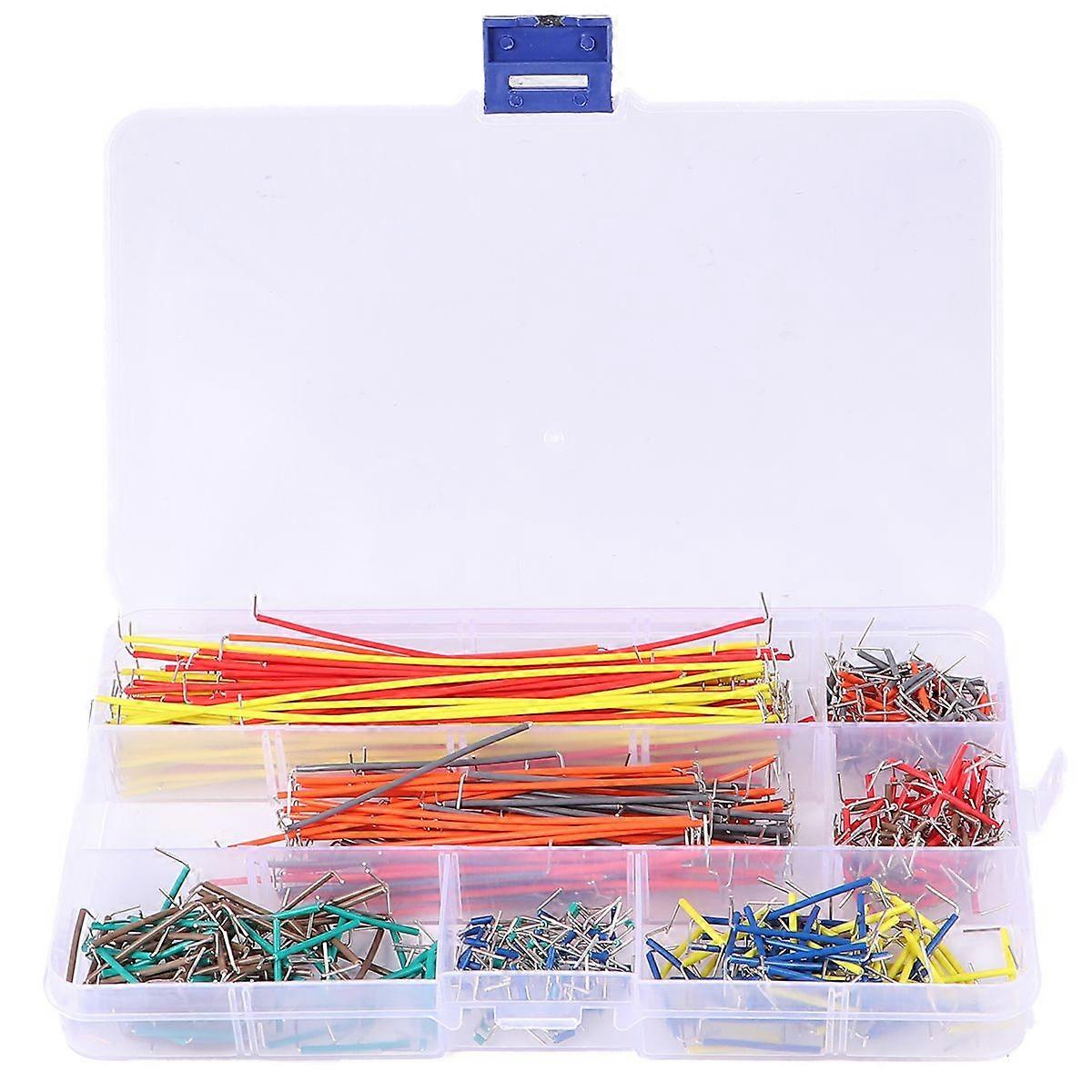 560pcs Jumper Wire 14 Lengths Assorted Preformed Breadboard Jumper Wire with Box