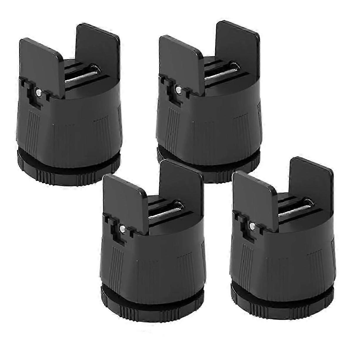 Bed Risers Adjustable Furniture Risers,Table Desk Chair Risers with Clamp, Bed Frame Risers Height Adjustable Black