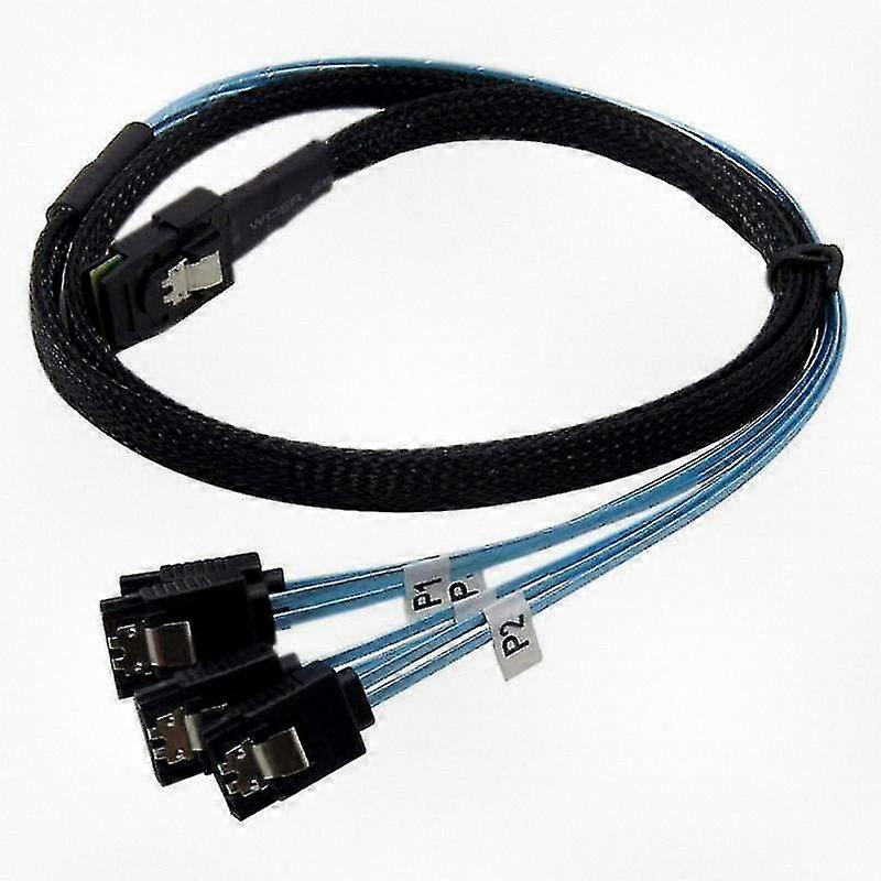 Mini SAS SFF-8087 to 4 SATA Cable 36-Pin to 7-Pin Adapter for Data Transfer