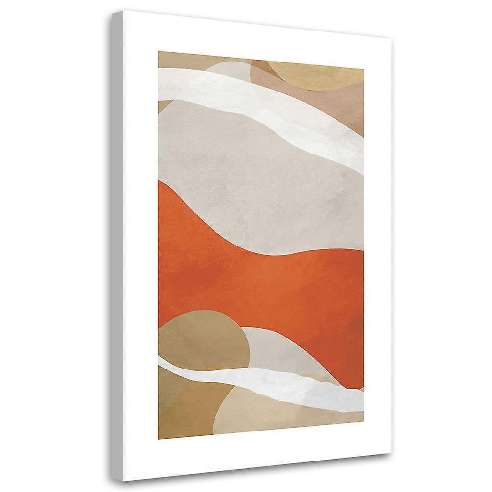 Quadro su tela, Linee e forme boho astratte - 70x100