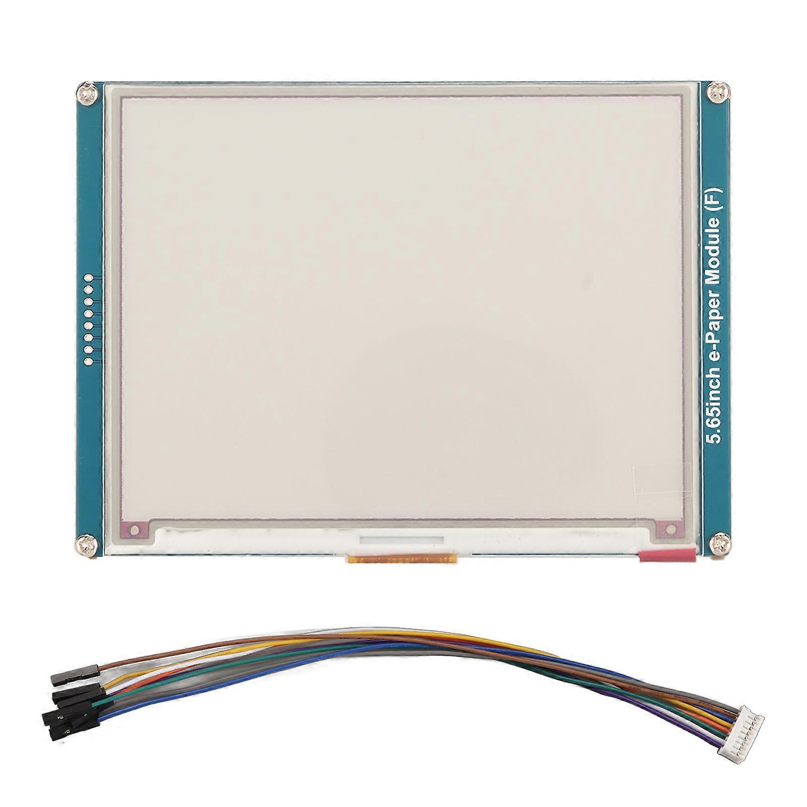 Ink Display 5.65 Inch 600x448 ACeP 7 Colors 3 4 Wire SPI 35s Refresh Wide Angle E Paper Screen for RasPi Main Control