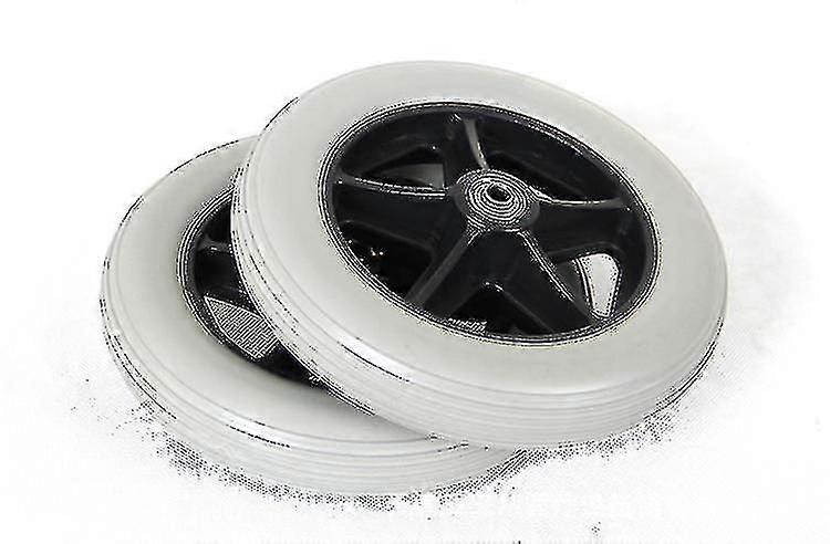 車椅子の前輪、7インチ前輪キャスター障害者用滑り止めゴム車輪交換用