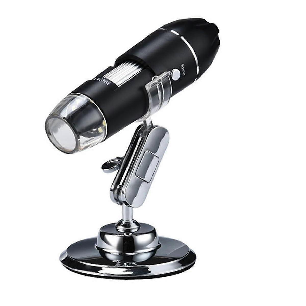 Microscope Accessories Kit USB Digital Microscope 1000X 1600X 8 LEDs 2MP Electronic Microscope Zoom Camera Microscope Slides (Color : 1600X 8LED C)