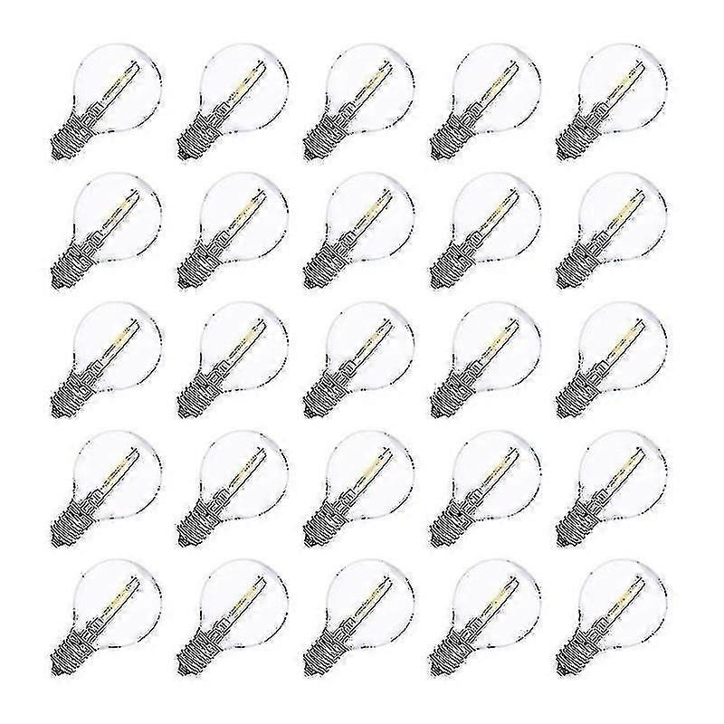 25pcs Led G40 E14 Replacement Bulbs 0.6w 2700k Led Filament Light