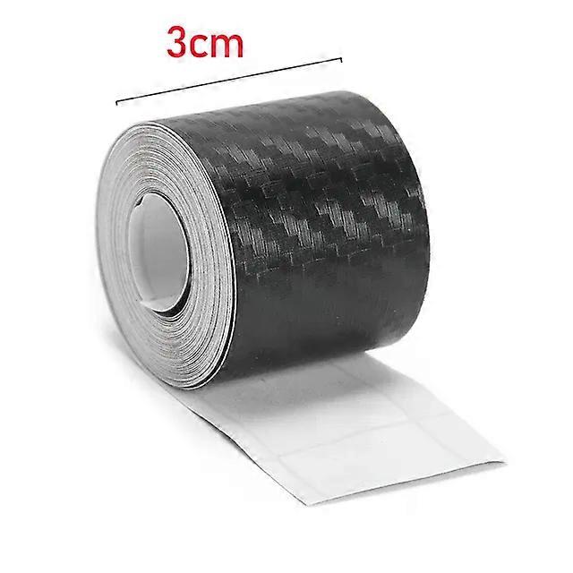 10/5M 3D Carbon Fiber Car Sticker DIY Paste Protector Strip Auto Door Sill Side Mirror Anti Scratch Tape Waterproof Protect Film