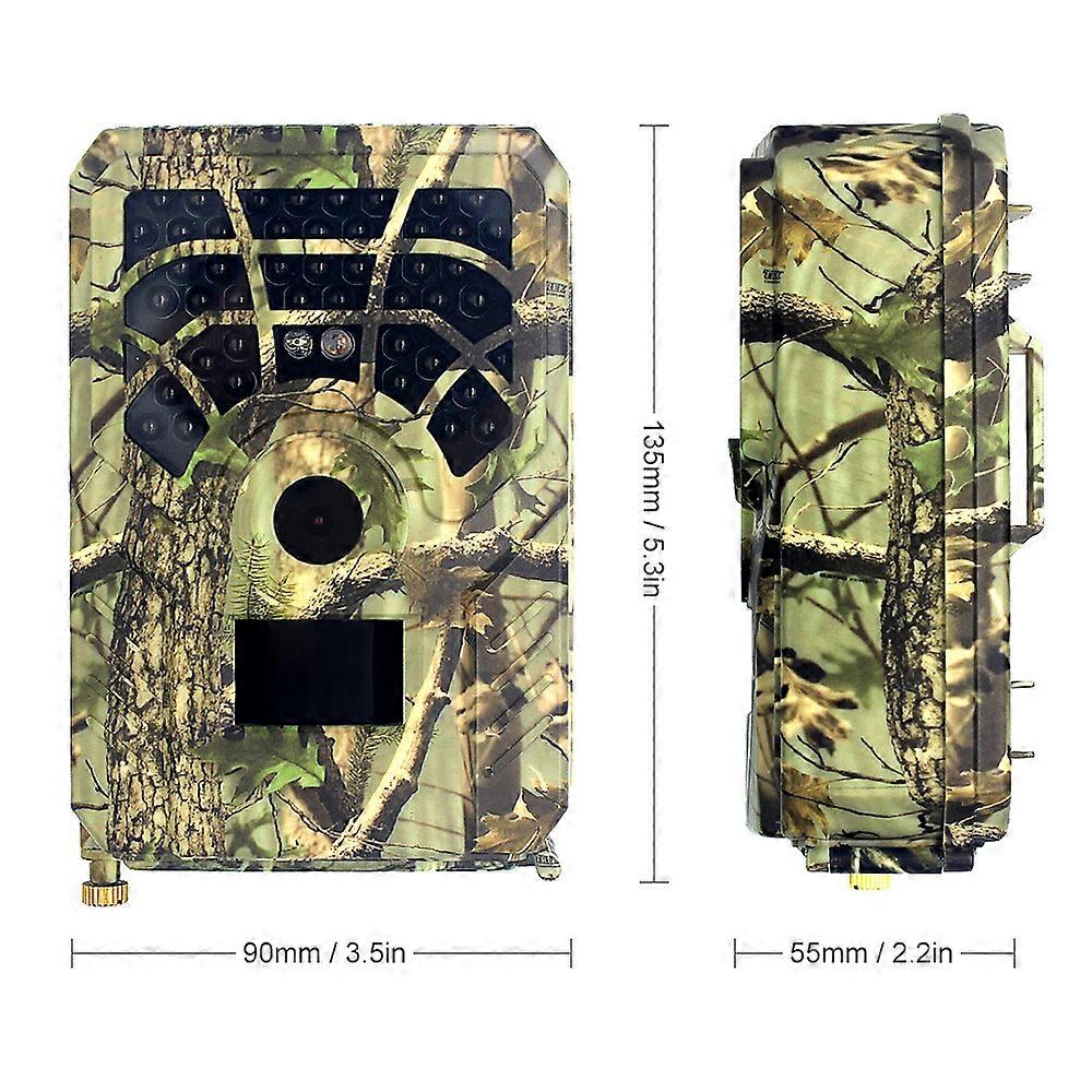 5MP 480P Trail and Game Camera Motion Activated Hunting Camera Outdoor Wildlife Scouting Camera 46 LEDs Night Vision IP56 Waterproof