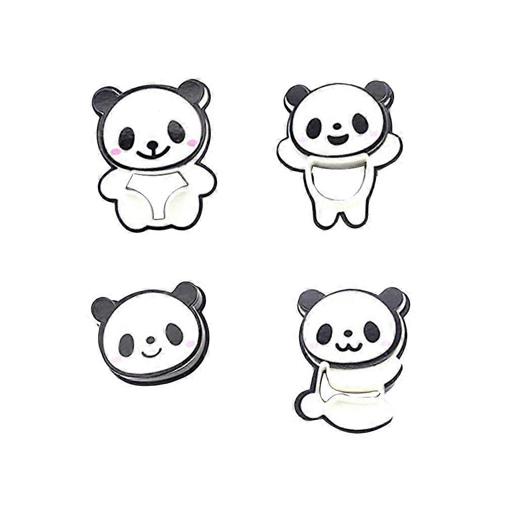 4 Pcs Panda Cookie Mold Set Creative Cartoon Baking Tools Cupcake Dessert Chocolate Mold (Mixed)