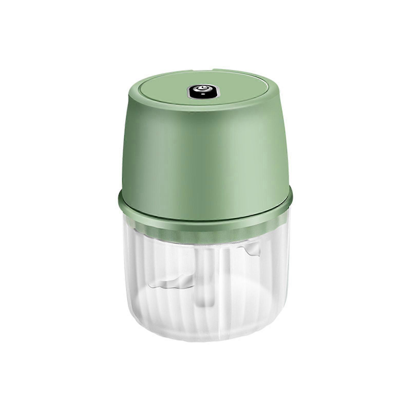 Mini Wireless Garlic Puree Mashers Multi-Purpose Food Processor for Ginger Meat Spicesgreen SZRH