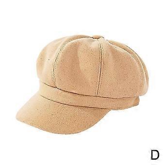 Retro baret-stijl krantenjongenspet voor dames en meisjes in wolmix Baker Boy Peak