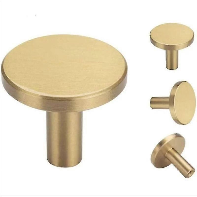 4パックのつや消し真鍮ウォールフック、バスルーム&コートラック用の32x30mmゴールドタオルフック