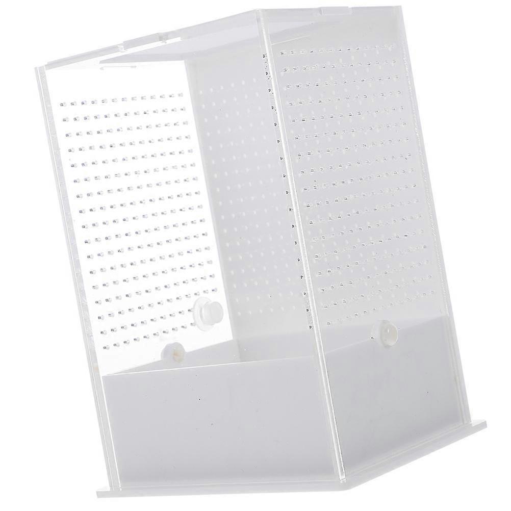 صندوق تربية شفاف للزواحف تررم تغذية الحشرات المحمولة للسحالي والعناكب والأبراص