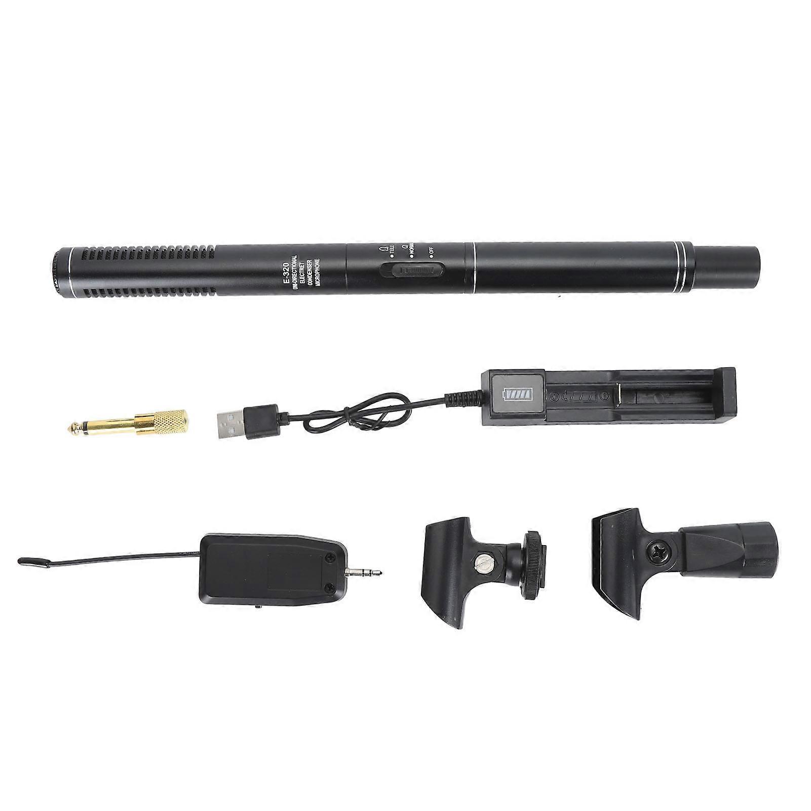 Professional 2.4G Wireless Cardioid Microphone for Camera, Smartphone, and PC Use