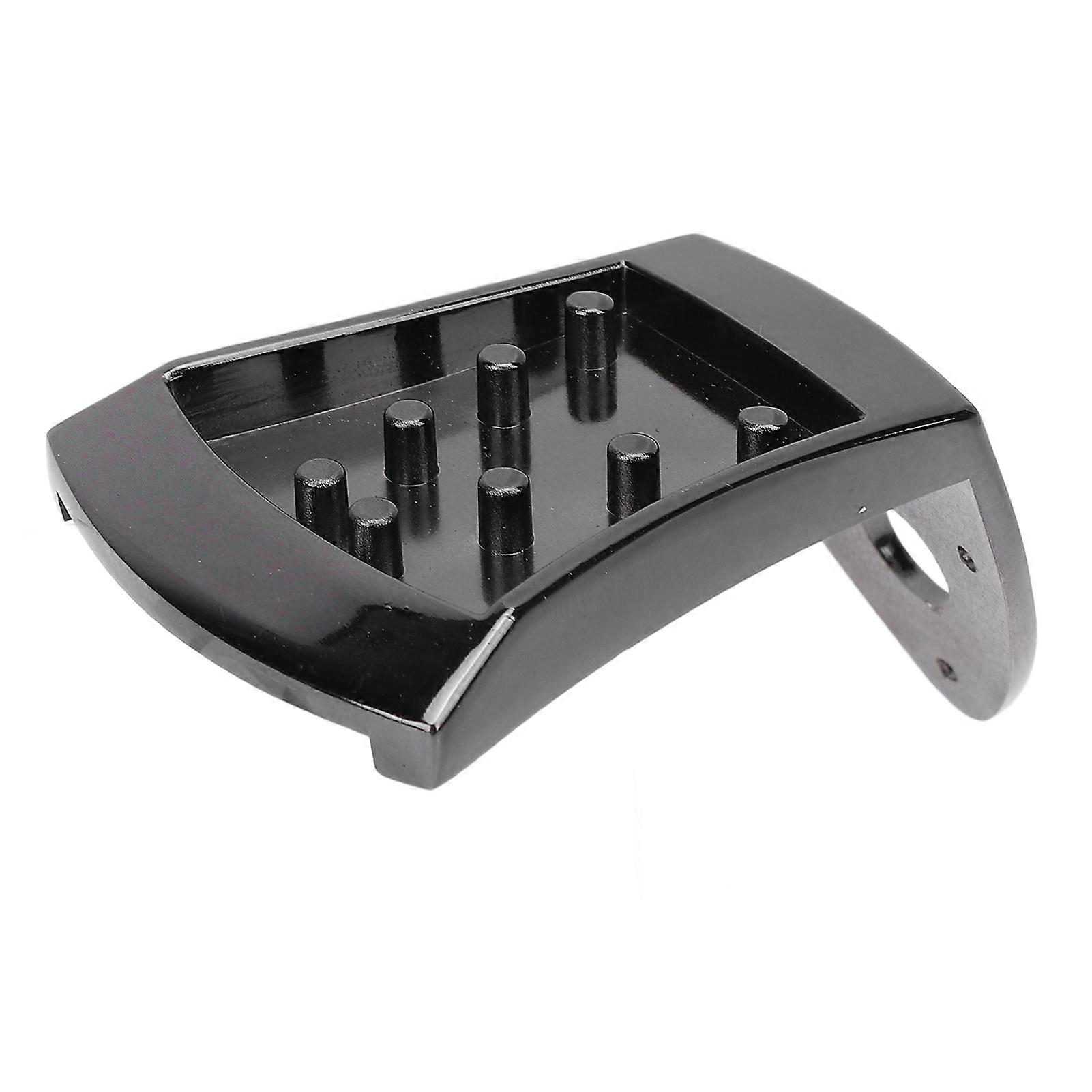 Triangle Mandolin Tailpiece Black Metal Replacement for 8 String Arched Top with Screws 