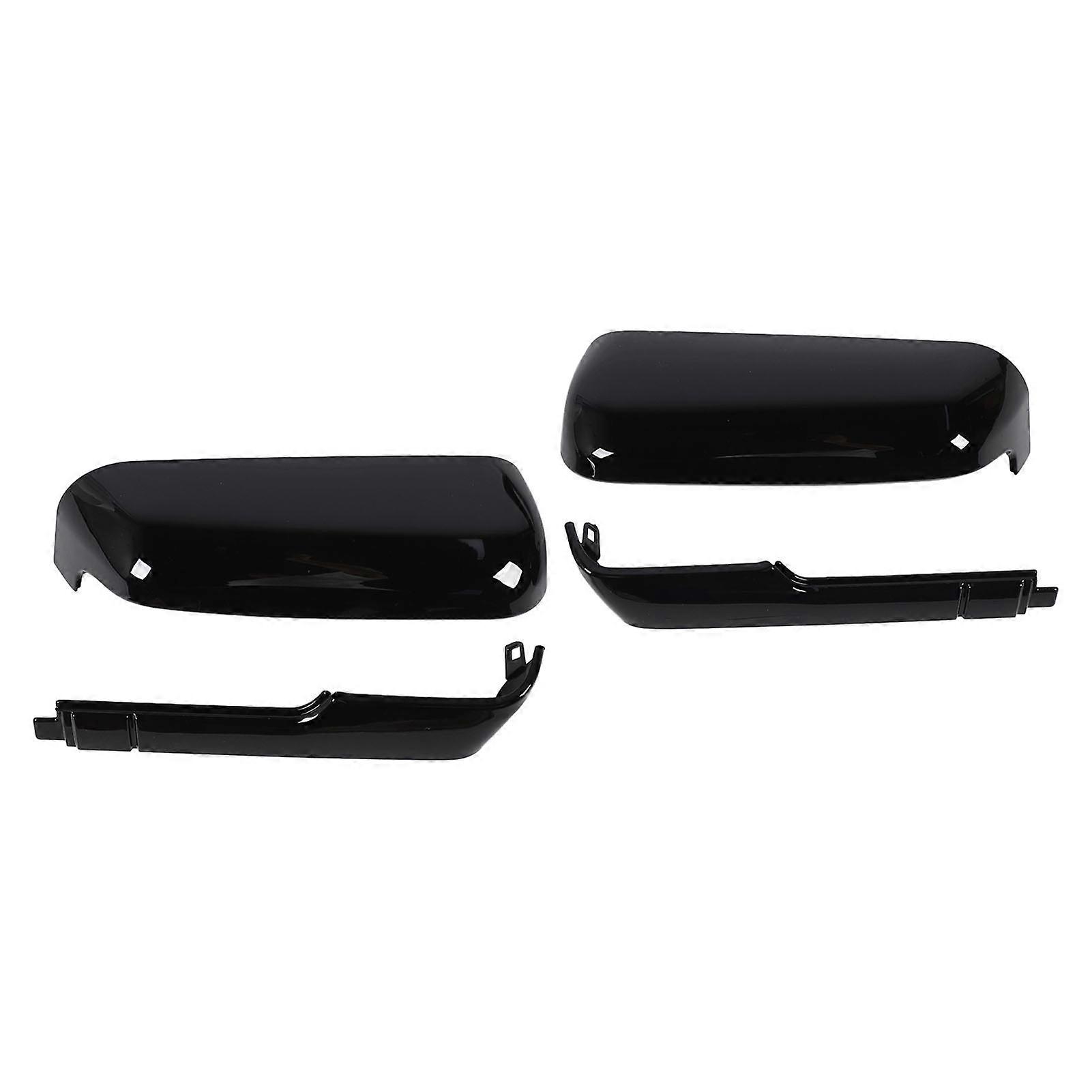 1 Pair Tow Mirror Caps 84468910 Gloss Black Scratch Resistant Top and Side Clip On Door Mirror Housing for 2500HD 3500HD 2020 to 2023 