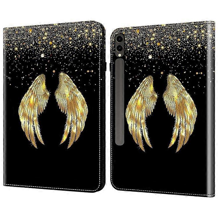 Compatible For Samsung Galaxy Tab S9+ / S9 FE+ Case Pattern Printing PU Leather Tablet Cover with Stand Function