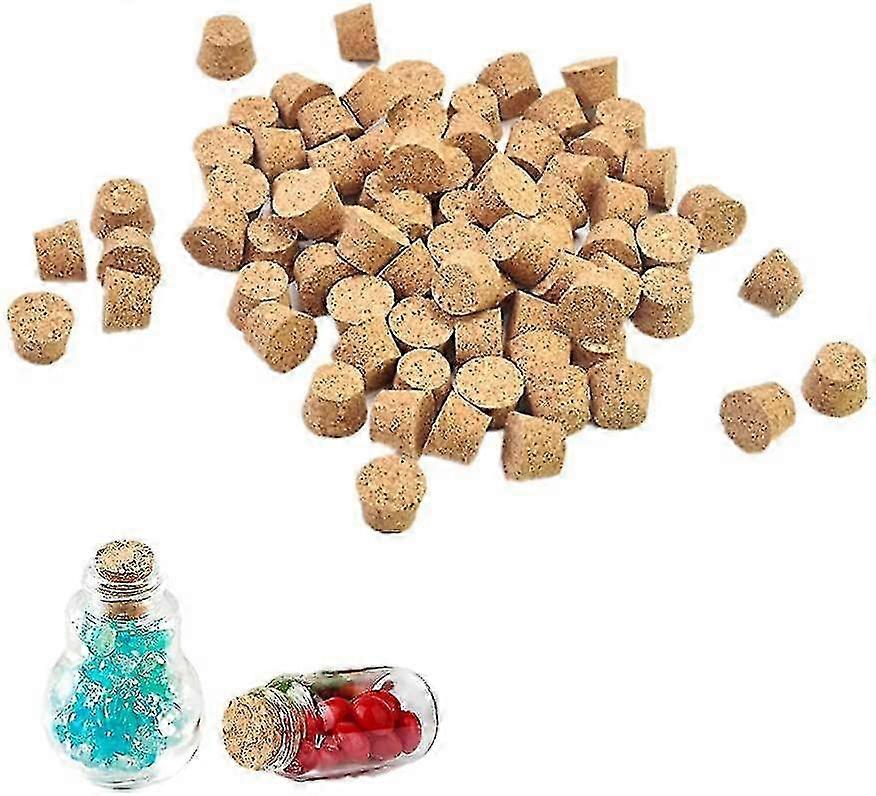 150 Pcs Natural Wooden Cork Stoppers for Wine Crafts, Tapered Design 18*13*18mm Compatible with Various Wine Bottles