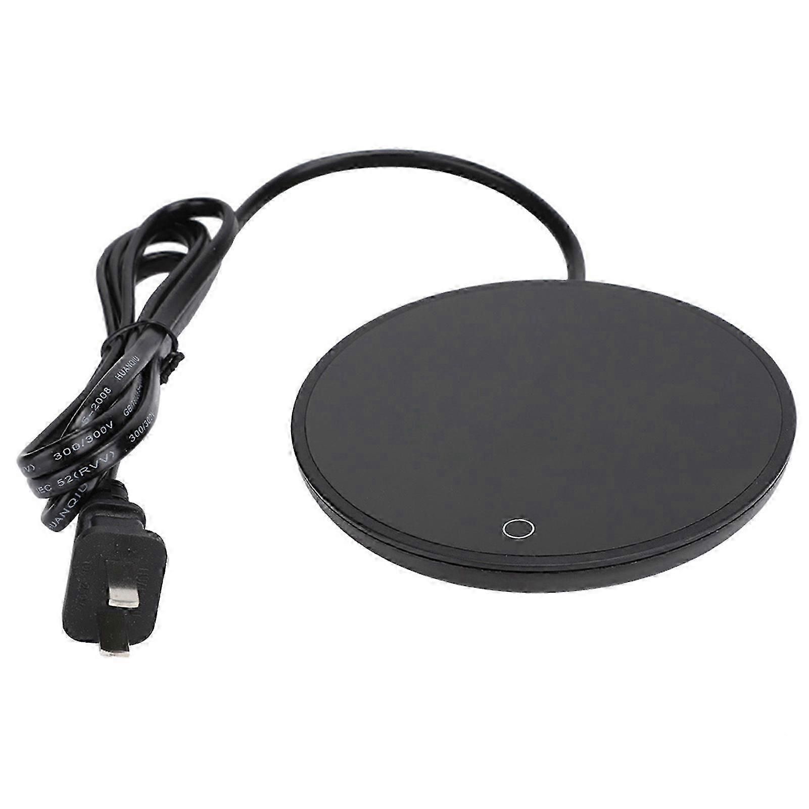 コーヒーティーミルク用電気防水加熱カップマット、110V USブラック