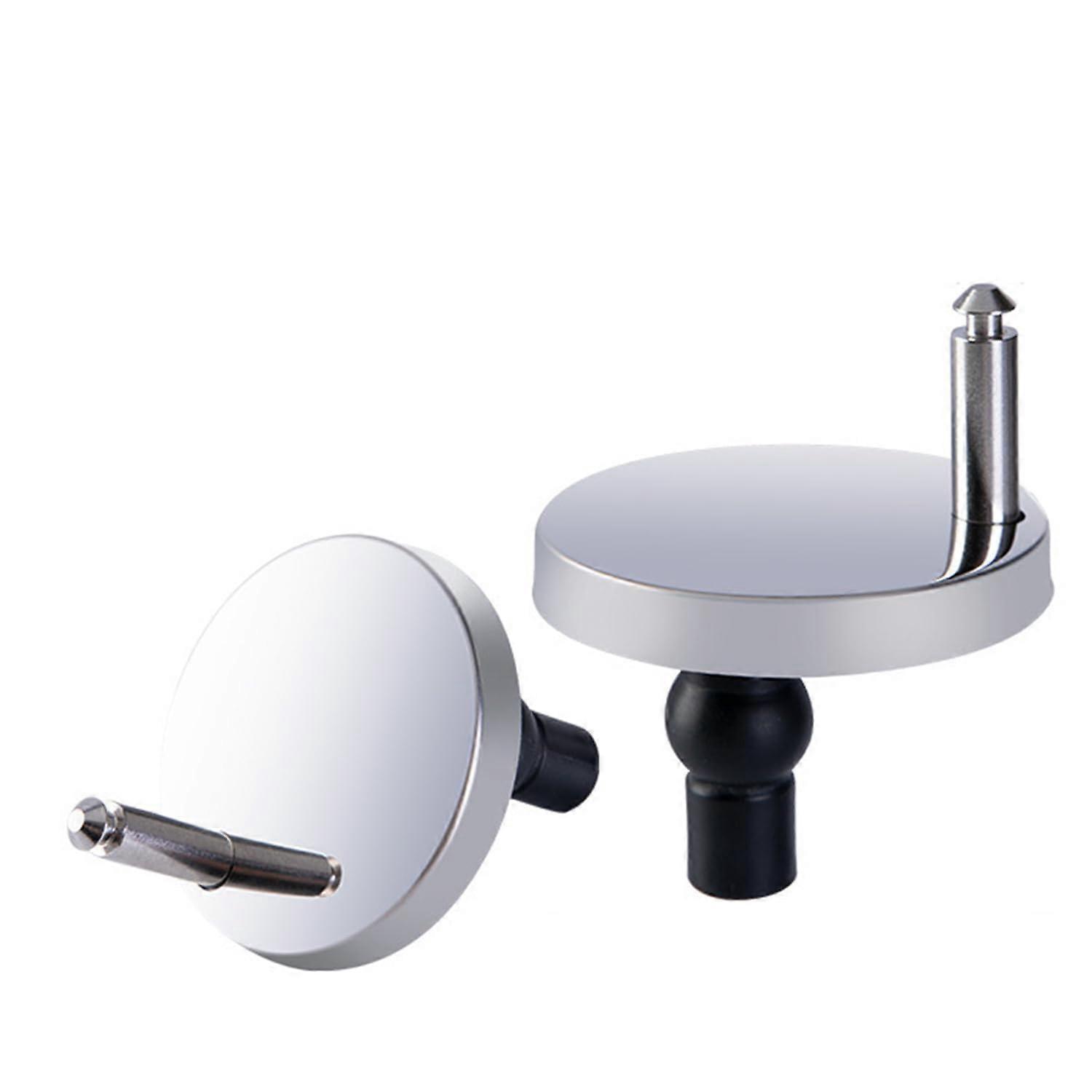 1 Pair Metal Toilet Seat Hinges 2 Pcs 2 Inch Quick Release Rubber Hinge Fixing for Toilet Seat Fixing for Replacing Wall Mounted Toilet Lid Hinges