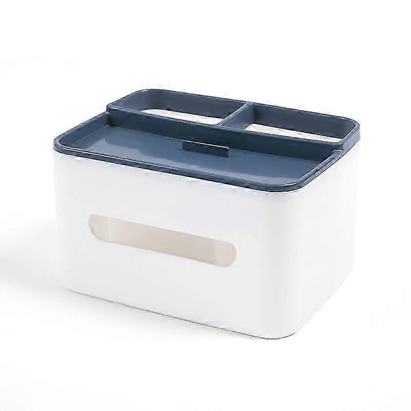 2025 Modern Blue Tissue Box Cover SN255 with Storage