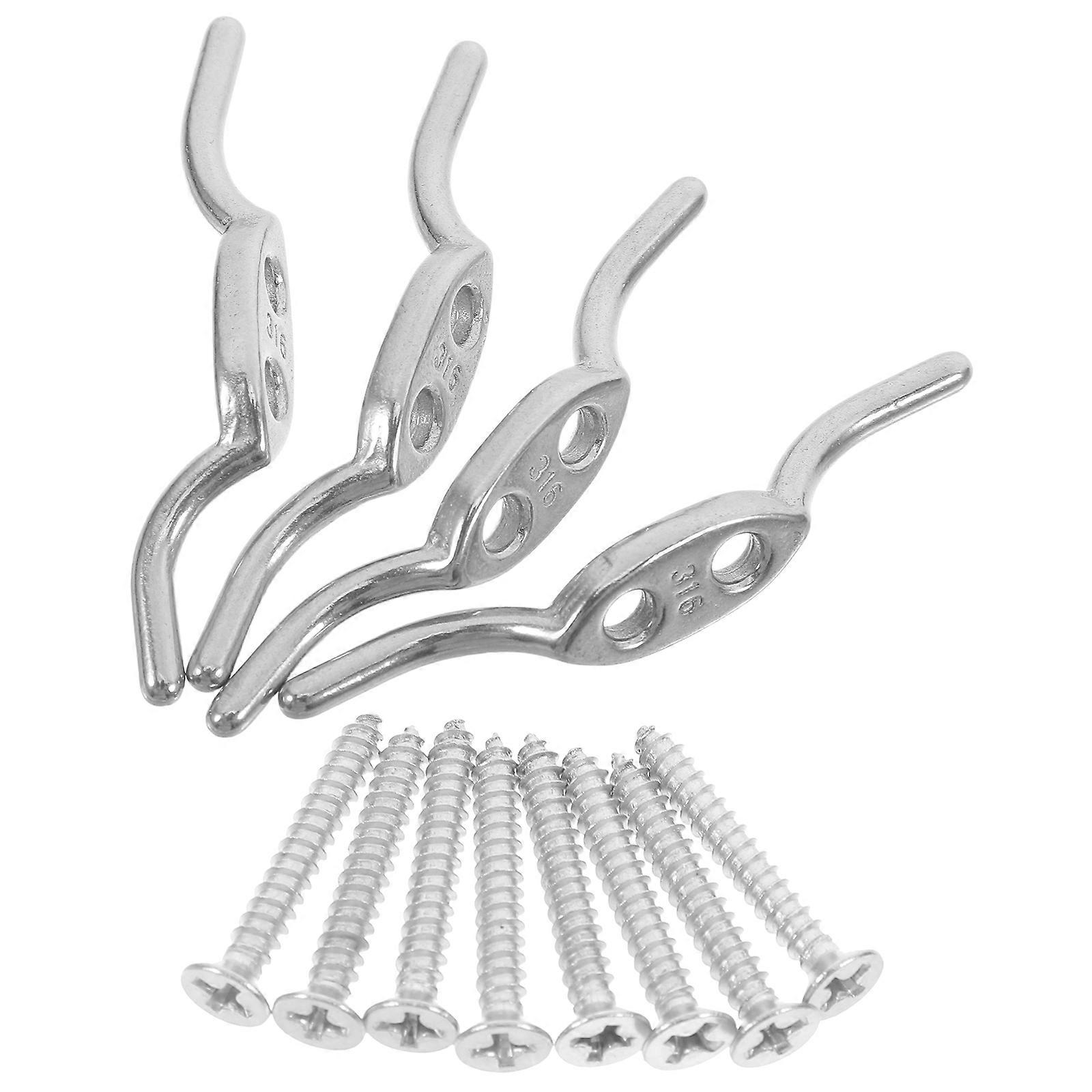 It sounds like you're referring to a product listing for **4pcs Window Blind Cord Winder Stainless Steel Cleat Hooks**, likely for organizing cords