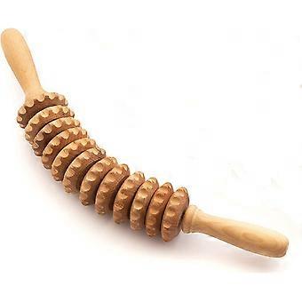 Massasjepinne - Massasjeball - Massasje - Massasjepinne - Bindevevsmassasje - Buet massasjerulle i tre - Lindre tretthet - Tilbehør