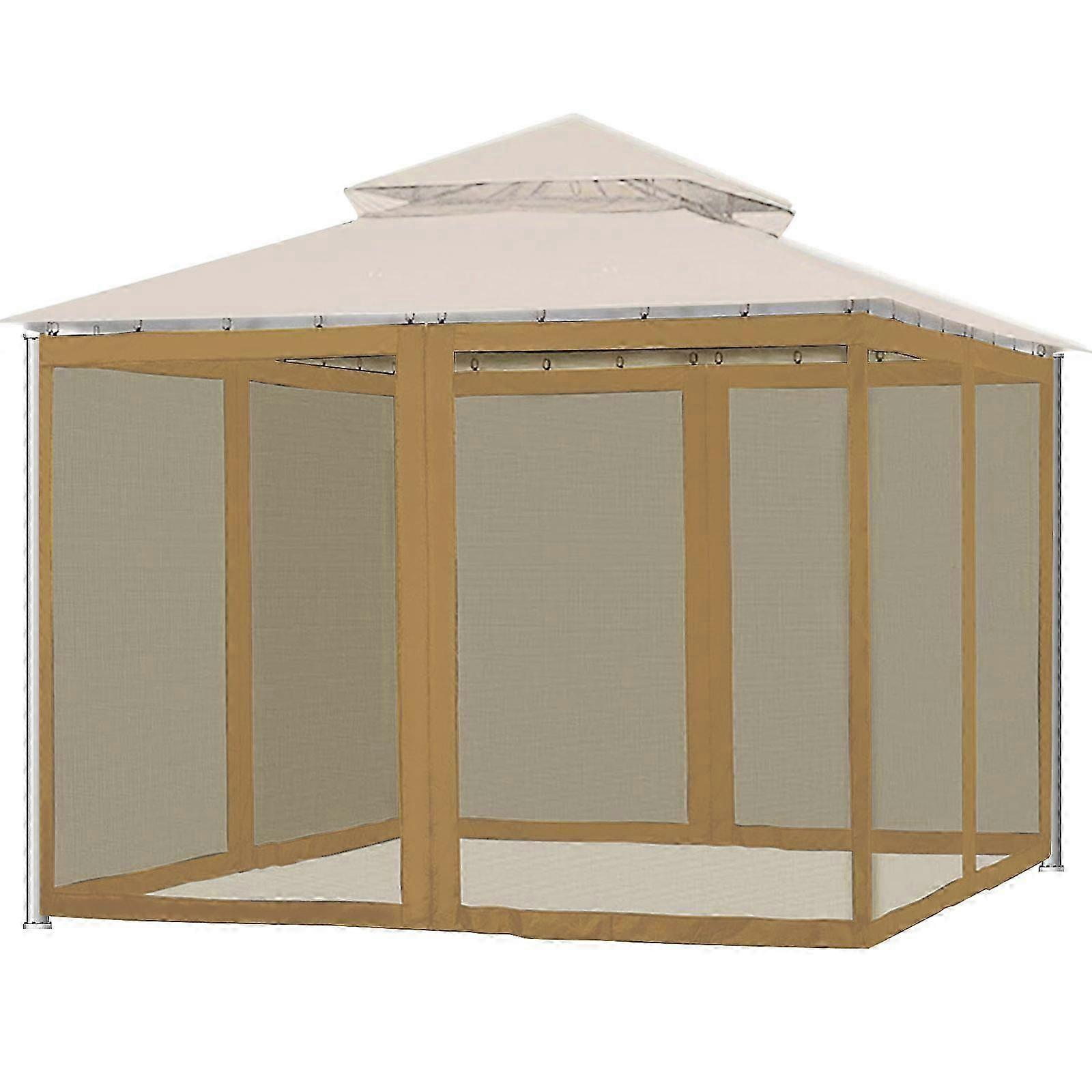 Square Camping Mosquito Netting with Double Zipper, Foldable & Durable, Ideal for Tent, Patio & Garden, 300x300x220cm 2025