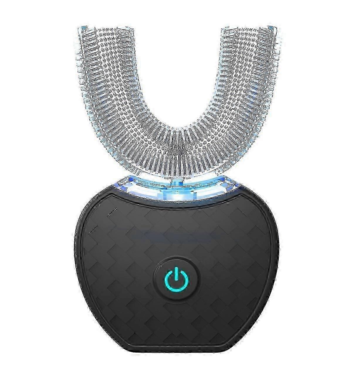 U-shaped Electric Toothbrush 360 Automatic Toothbrush (black)