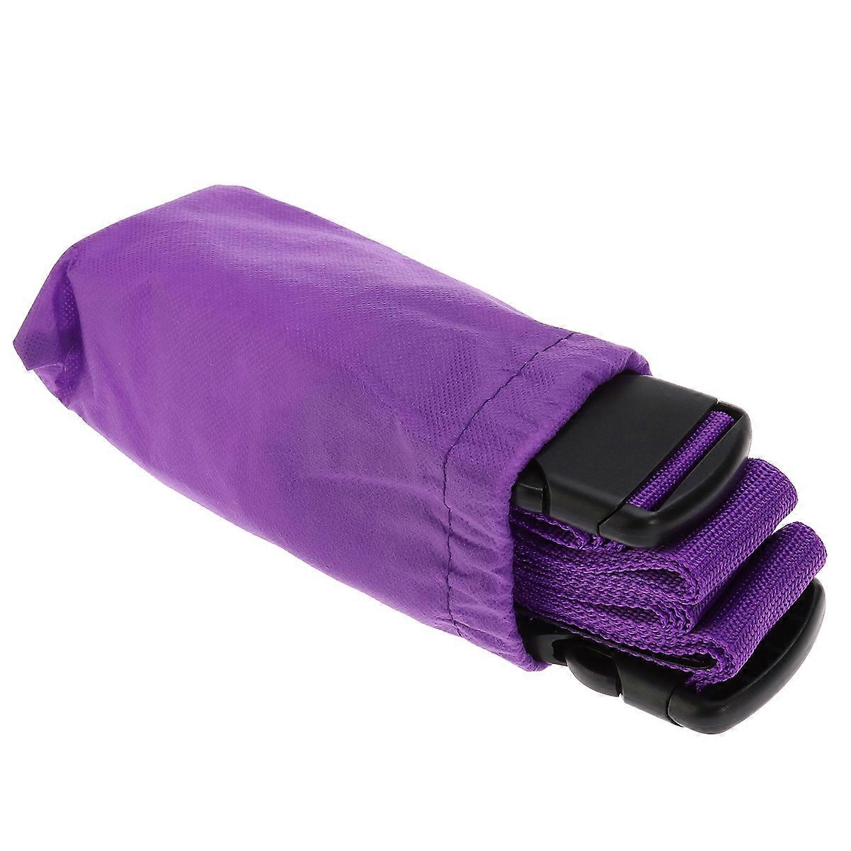Luggage Securing Strap Cross Style Practical Purple 230.00X5.00X1.30CM Suitcase Packing Belt 1Set