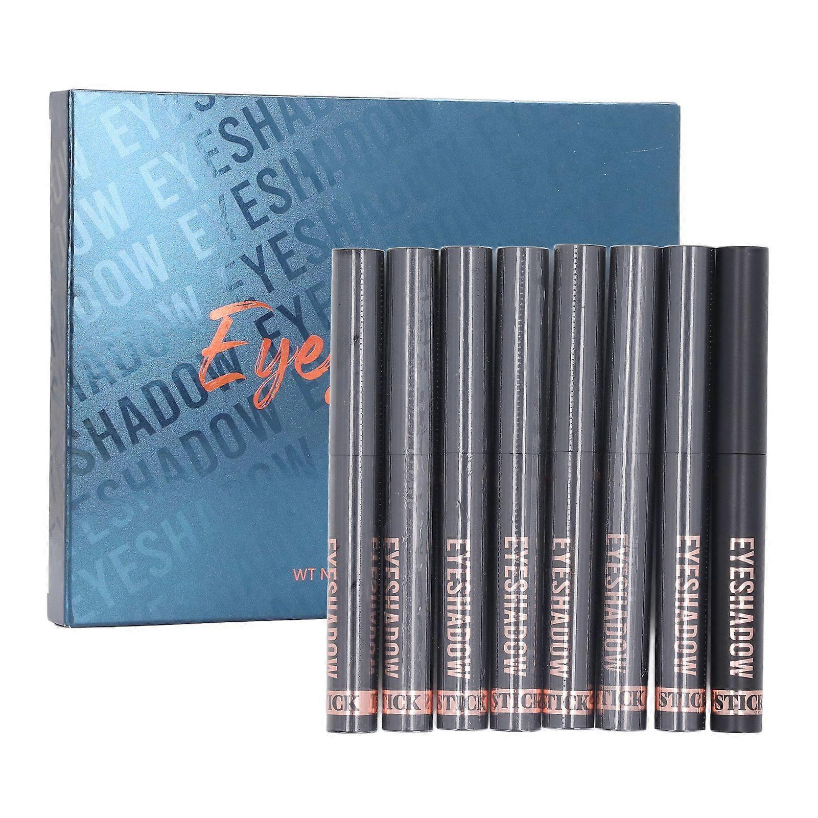 2025 Latest Model 8pcs Eyeshadow Stick Set 0.07 Oz Waterproof Long Lasting Met...