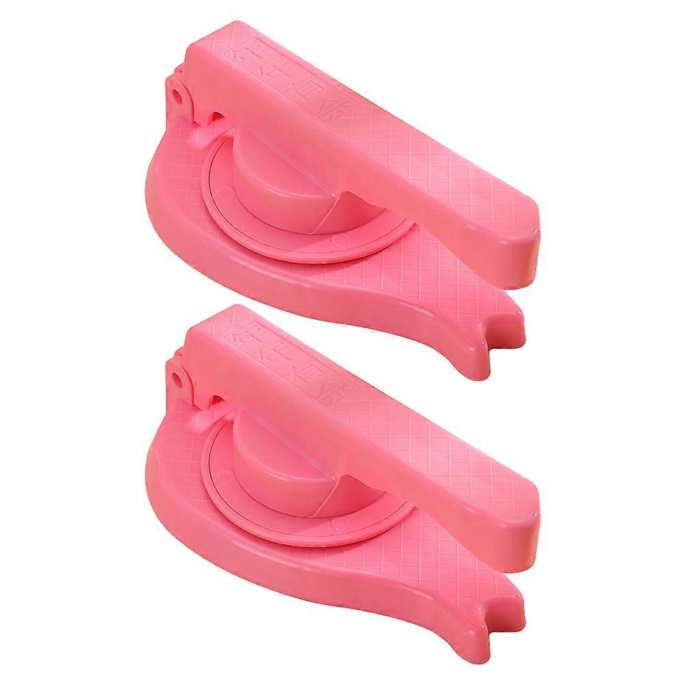 Dumpling Wrapper Pressing Plate Simple Design Kitchen Tool Family Time Round PP Plastic Labor-Saving 2Pcs