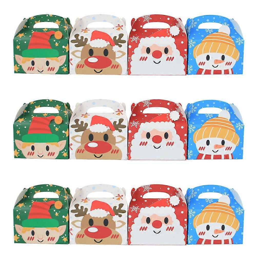 Bakery Boxes Cake Transport Container Holidays Dust Proof Assorted Color 12Pcs