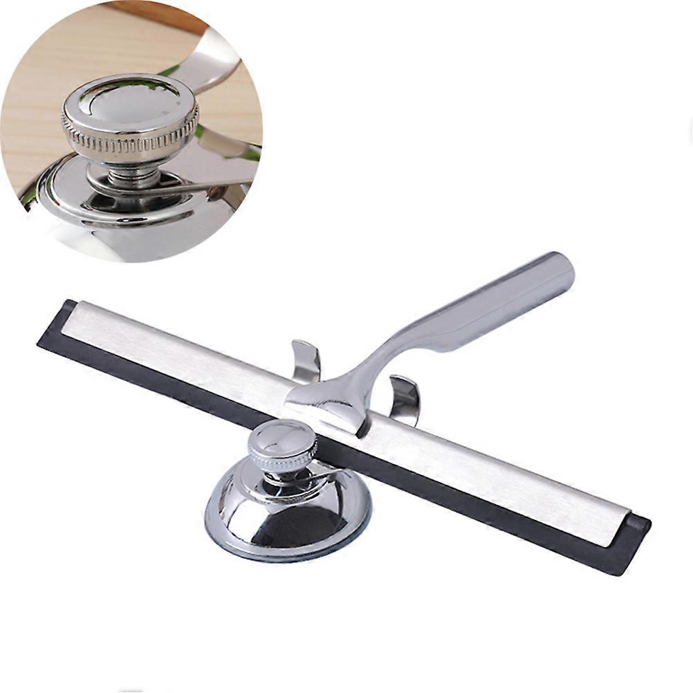 Stainless Steel Window Squeegee with Strong Suction Cup – Durable Glass Cleaning Tool for Home, Bathroom, Car, and Kitchen Use
