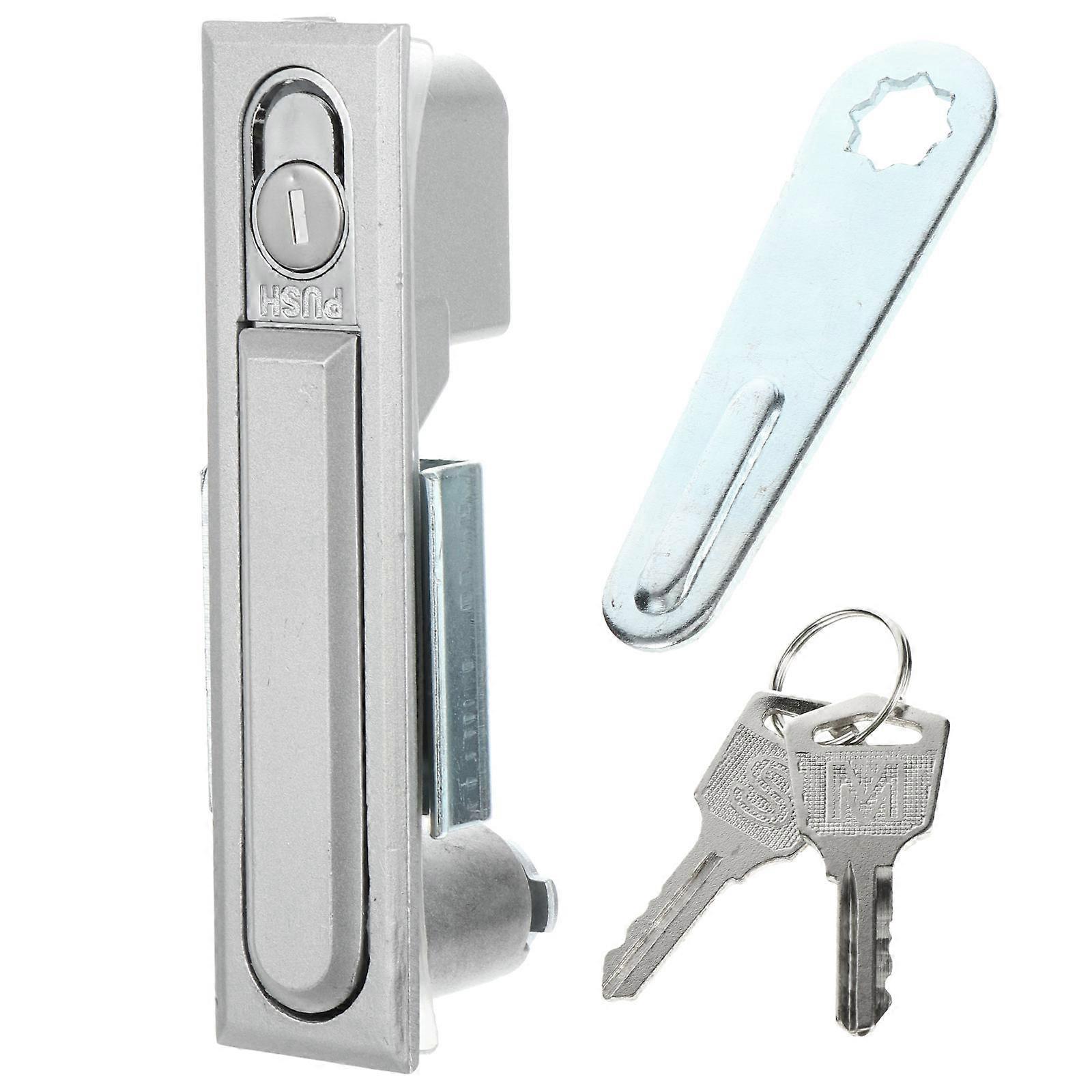 Durable Cabinet Lock Creative Furniture Latch Aluminum Alloy Material Rectangular Shape Home Use 1Pc