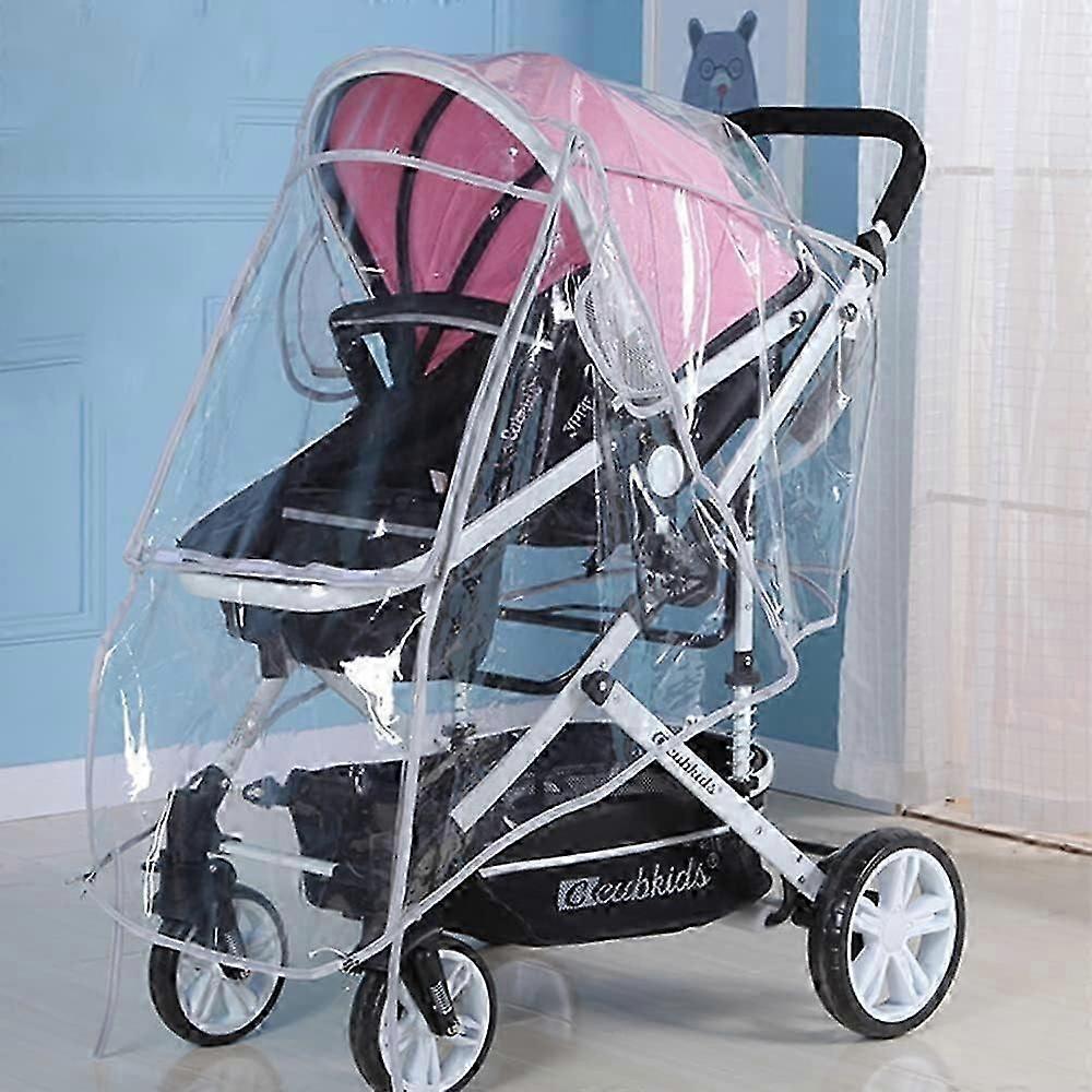 Baby Stroller Rain Cover - Waterproof Wind Shield Cover for Prams