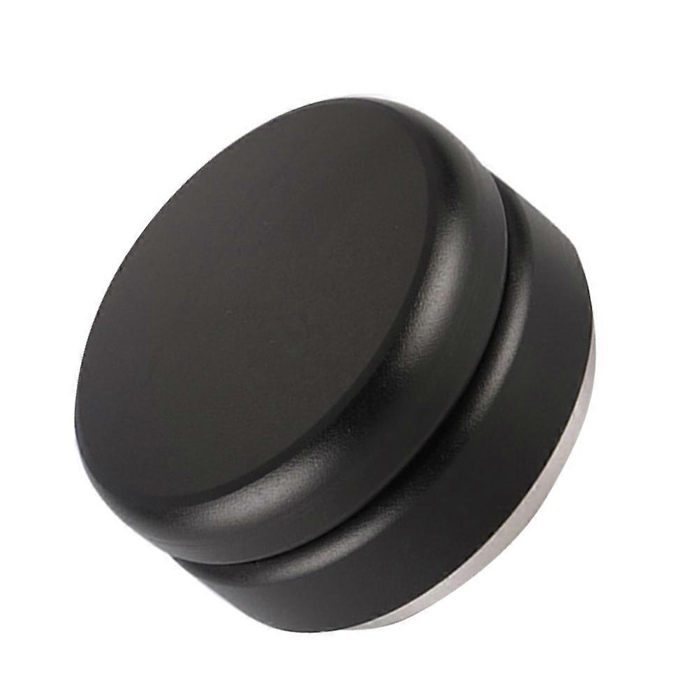 Adjustable Metal Coffee Tamper Macarons Shape Espresso Pressing Professional Accessory Black 1Set