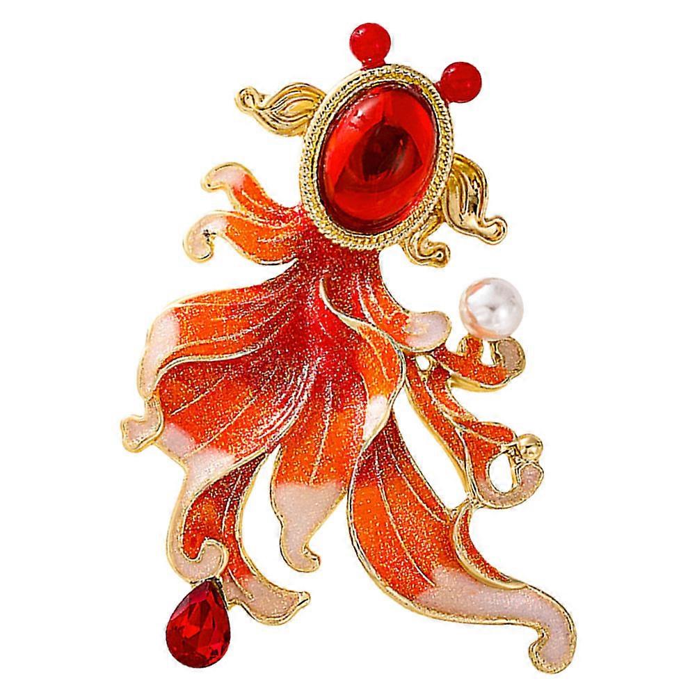 Here's a refined product description for your **Chinese Style Goldfish Brooch Pin with Rhinestones**:

 

**Elegant Chinese Style Goldfish Brooch Pin
