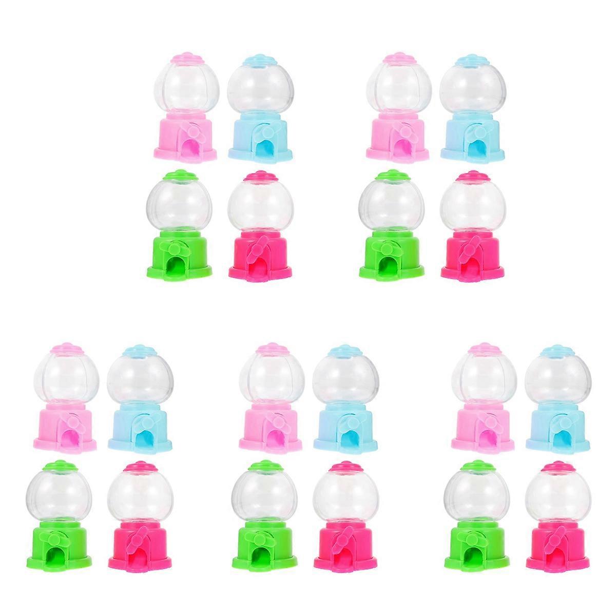 Gumball Machine, 3.7 Inch Mini Candy Dispenser Gumball Machines for Kids Party Gifts (20 Pack)