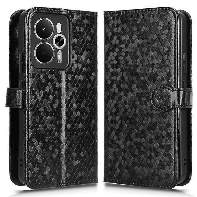 Compatible For Realme 14 5G Wallet Case Dot Pattern Imprint PU Leather Phone Cover